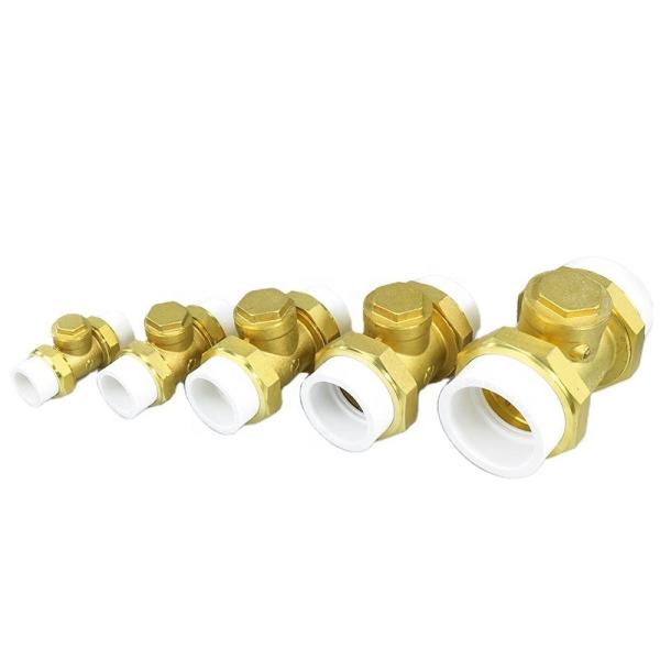 1/2in Female Thread Brass Horizontal Check Valve DN15 One Way Non Return Check