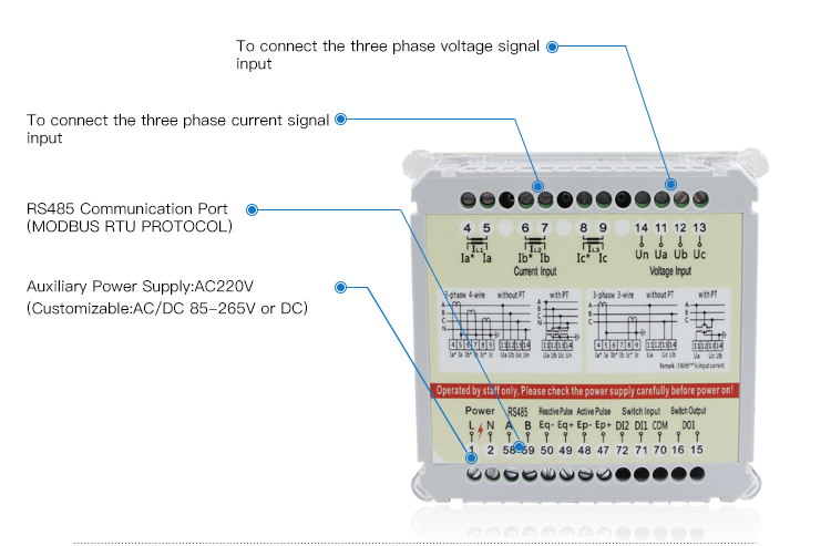 Original Factory To Sell Thin Product Three Phase Intelligent LED Display Multi-function Multimeters