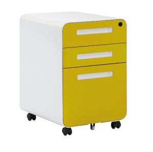 Wholesale 0.6mm Cold Rolled Steel 3 Drawer Lateral File Cabinet Moblie from china suppliers