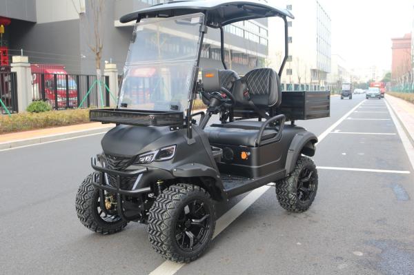 Matte black electric golf truck aluminum alloy rear bucket large screen