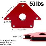 Strong Arrow Shape Magnet Weld Holders for Multiple Angles 2.2kg Customized