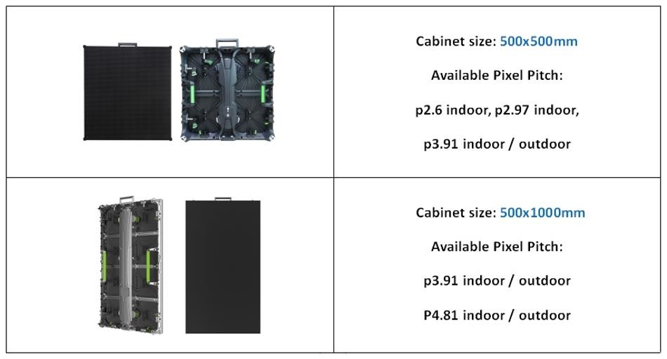 250x250mm Module Stage Rental LED Screen P3.91 High Definition 2 Years Warranty