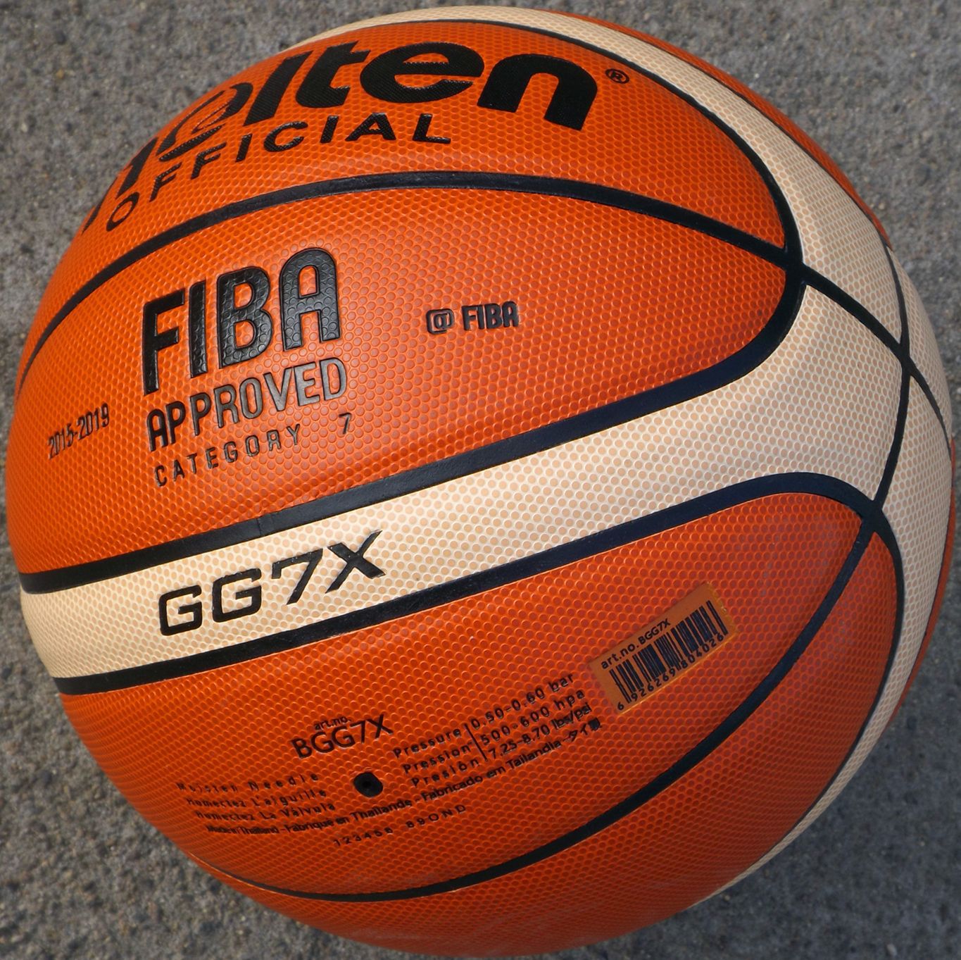 PU leather quality Official custom logo size 5 7 9 Molten basketball GG7X molten 5000