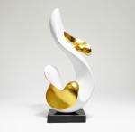 Stoving Varnish Modern Art Statue Simple White Cast Resin Sculpture Interior