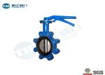 Cast Steel Lug Wafer Butterfly Valve Concentric Type With Lever Handle