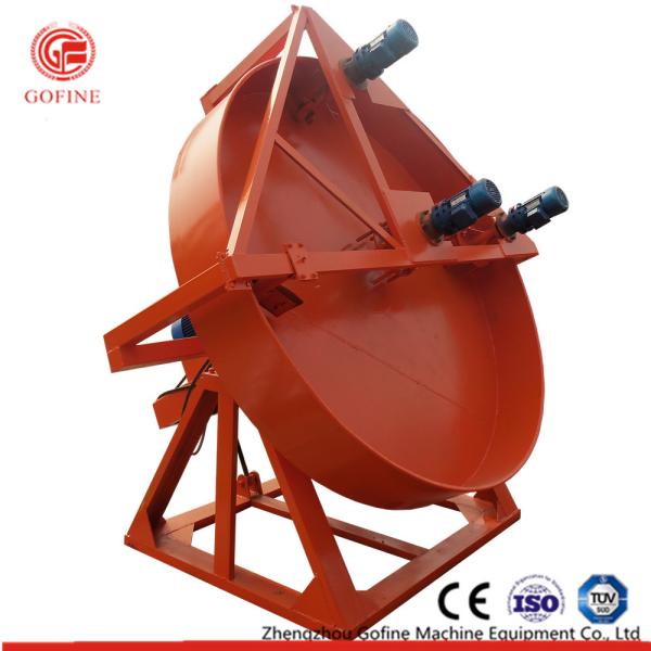 2-6mm Granules Organic Fertilizer Disc Pelletizer / Wet Way Pan Granulator