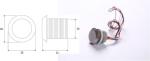 Smallest Round Shape RFID EM ID Reader 125Khz Wiegand 26 Output Red LED