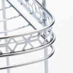 Chrome Finished Corner Shower Caddy with 2 Tiers Bathroom Iron Rack Wall Mounted