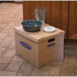 Classic Moving Boxes Tape Free Assembly Easy Carry Handles Paper Box