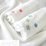 Kid Pure White Hand Wash Towels 100% Cotton High Water Absorbing 220gsm