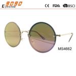 2017 new fashion sunglasses with metal frame,suitable for men and women