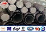 6-18m Hot Galvanized Steel Power Metal Pole For Transmission Line Steel Electric