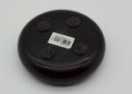 4.25" Round Black Stone Candle Holders Customized Design OEM Available