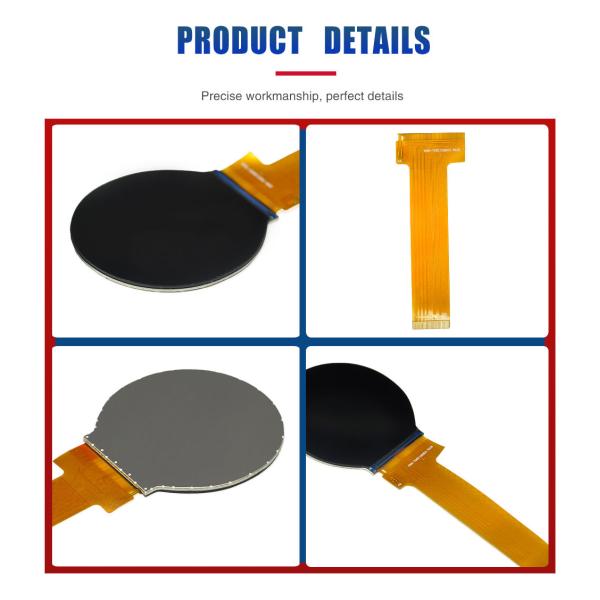 2.1 Inch Circular TFT LCD Display 480x480 Resolution SPI+RGB IC ST7701S