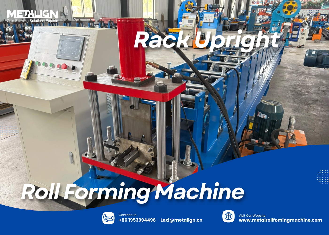 Shelf Upright Rack Roll Forming Making Machine Punching Press