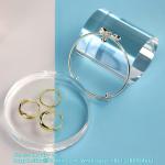 Acrylic Cube Cylinder Round Photo Props, Transparent Solid Acrylic Display