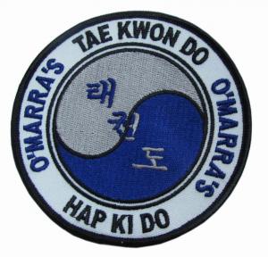 Wholesale HAP KI DO PMS Merrow Border Embroidery Patches Twill from china suppliers