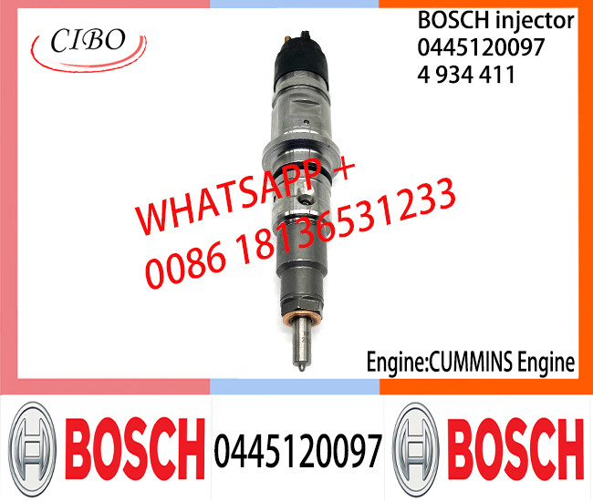 BOSCH 0445120097 4934411 Neutral Fuel Injector Assembly 0445120097 4934411 For CUMMINS Engine