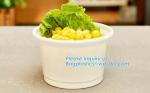 PLA Eco-Friendly Dry Fruit Salad Container Bowl/Tray,90mm yellow disposable CPLA