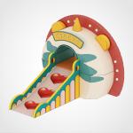 Childrens PVC Commercial Playground Slide With Non Toxic Materials ASTM Standard