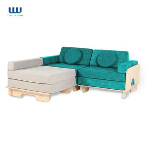 Wholesale 3 Piece Kids Sectional Sofa Modular Play Couch High Density Foam from china suppliers
