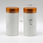 Pharmacy 200mL HDPE Plastic Bottles with Screw Cap and Straight Cylinder Shape