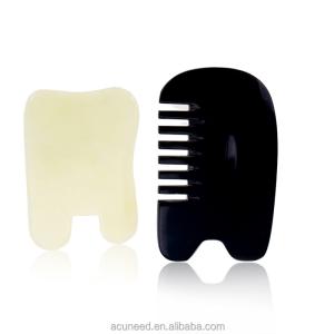 Wholesale Class II Buffalo Horn Jade Guasha Tools Set with oil Massage from china suppliers