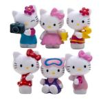 Custom OEM Made PVC Cute Mini Plastic Cartoon Kitty Toy OEM Manufacturer