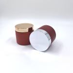 Brown Color Body Scrub Cosmetic Cream Jar 30ml With Plastic Spoon