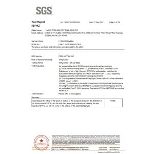 HuaXin display Technology  Co.,Ltd Certifications