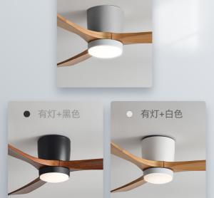 Wholesale 42 Inch 52 Inch Modern DC Motor Remote Control Solid Wood Blade Led Ceiling Fan With Ligh from china suppliers