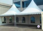 PVC Fabric Cover Aluminium Pagoda Tent Retardant 100 Km / H Wind Loading