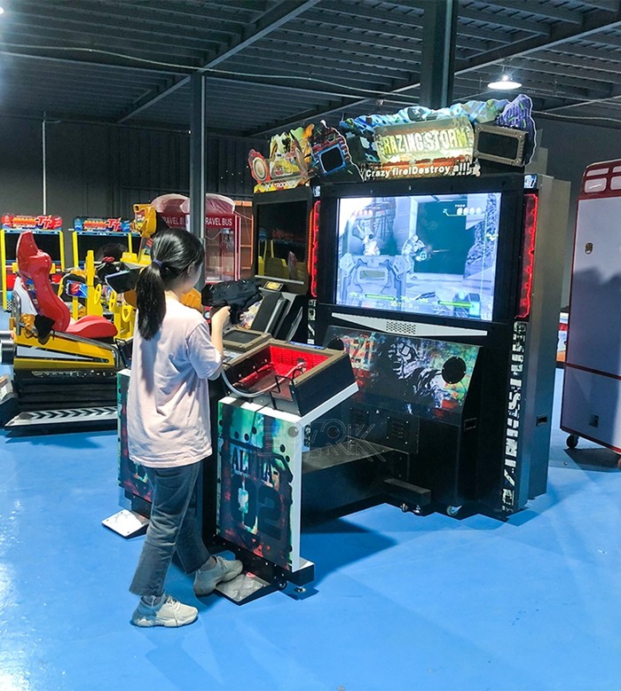 Razing Storm Movable Guns Shooting Arcade Machines Amusement Coin Operated