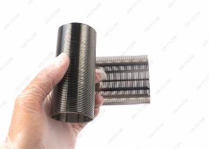 Wholesale High Precision Cylinder SS316L 0.4mm Slot Wedge Wire Filter Basket from china suppliers