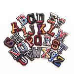 A - Z English Alphabet Embroidered Iron On Patch For Clothing