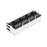 LPJG46843AFNL 1X4 RJ45 Modular Jack Connector , RJ45 Jack Connector HFJ14-1G41ER