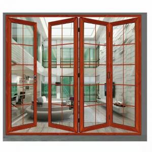 Wholesale SGS Enviromental Friendly 4 Panel Sliding Glass Door Modern Aluminum Bi Fold Doors from china suppliers