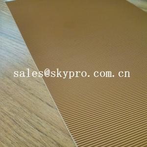 China Abrasion Resistant Natural Crepe Shoe Sole Rubber Sheet Corrugated Pattern on sale