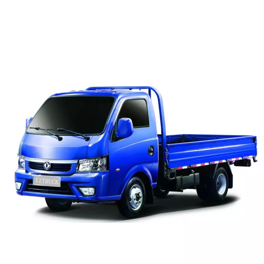 YUCHAI Engine Dongfeng 4x2 LHD RHD 1T 2T Light Flatbed Cargo Truck for Transportation