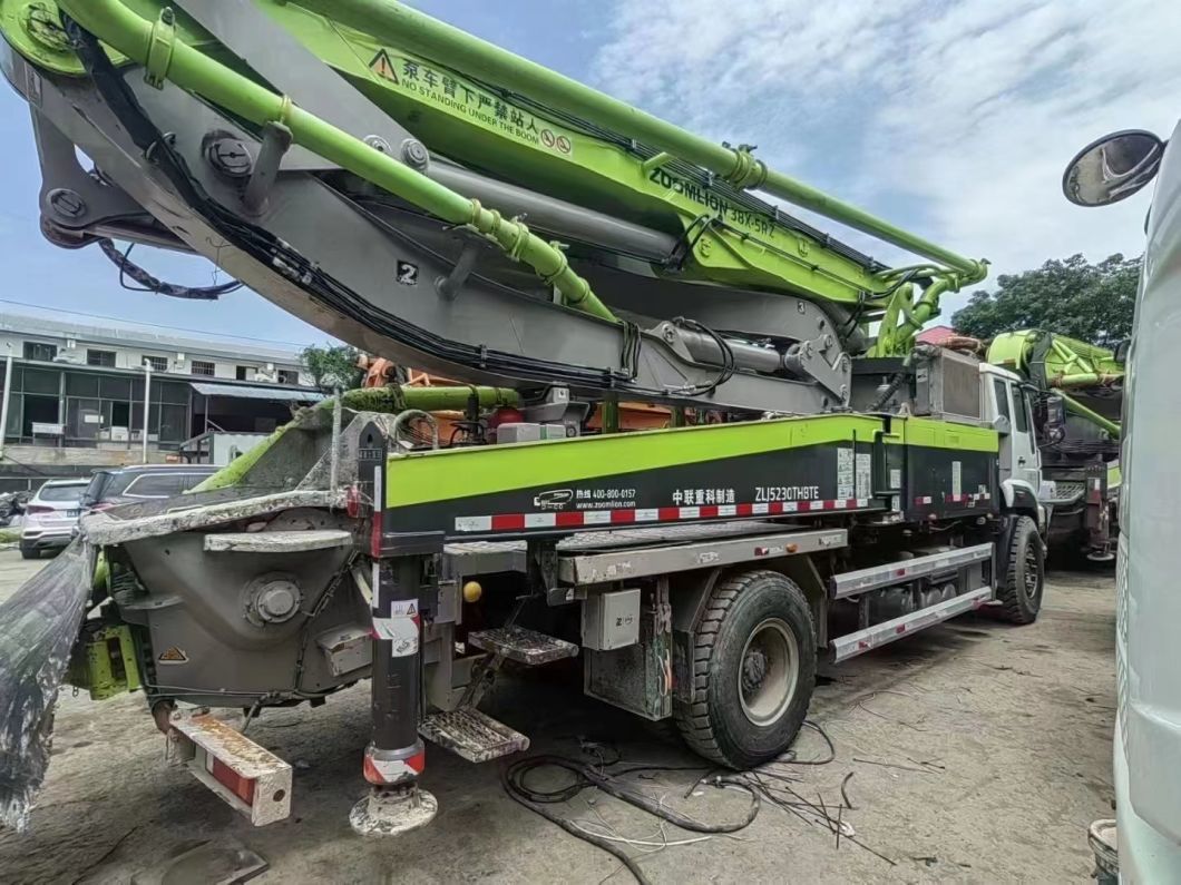 2018 Zoomlion 37m Concrete Pump Truck Construction Machine Mercedes Benz Truck Mounted Pump