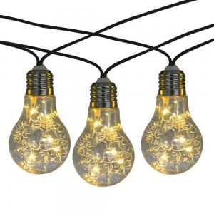 Wholesale Solar String Lights Fairy lights 10 Bulbs LED Ball String Lights Starry Lights Globe String Lights for Garden from china suppliers