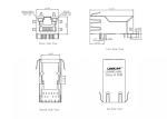 XMH-9771-8813-S3L6T1Gigabit RJ45 Modular Jack With LEDs LPJK0071AONL