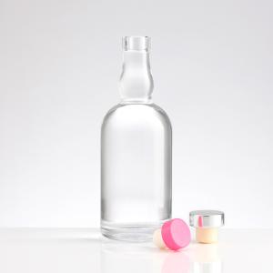 Wholesale Custom Logo Empty Liquor Wine Glass Bottle 750 Ml with Wood Cork and Lead-free Glass from china suppliers