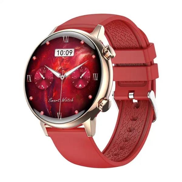 Luxury Women'S Smart Watch AMOLED Screen BT Calling Intelligent Voice NFC Smart