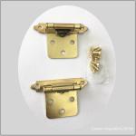 Yellow Color Chrome Butterfly Cabinet Hinges Self Closing For Kitchen Cabinet
