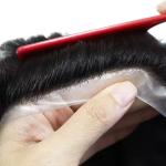 6" Full Head Hair Wig for Men Super Thin Skin Indian Men Hair Toupee Wig