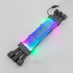 RGB cable Gaming PC double-headed light-emitting board 12pin turn three 8pin