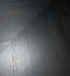 Cool Black Oak Chevron Parquet Engineered Wood Flooring
