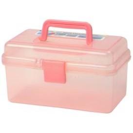 China Transparent Colored Lidded Storage Containers , Plastic Craft Box Tongue Groove Construction on sale
