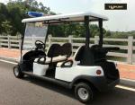 Comfortable Electric Golf Buggy , 4 Person Golf Cart Alarm Lights For Patrol